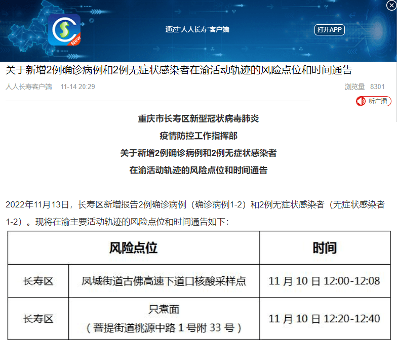 对照自查：綦江、永川、万盛、长寿、城口、沙坪坝、梁平、江津、合川、璧山公布新增感染者轨迹情况