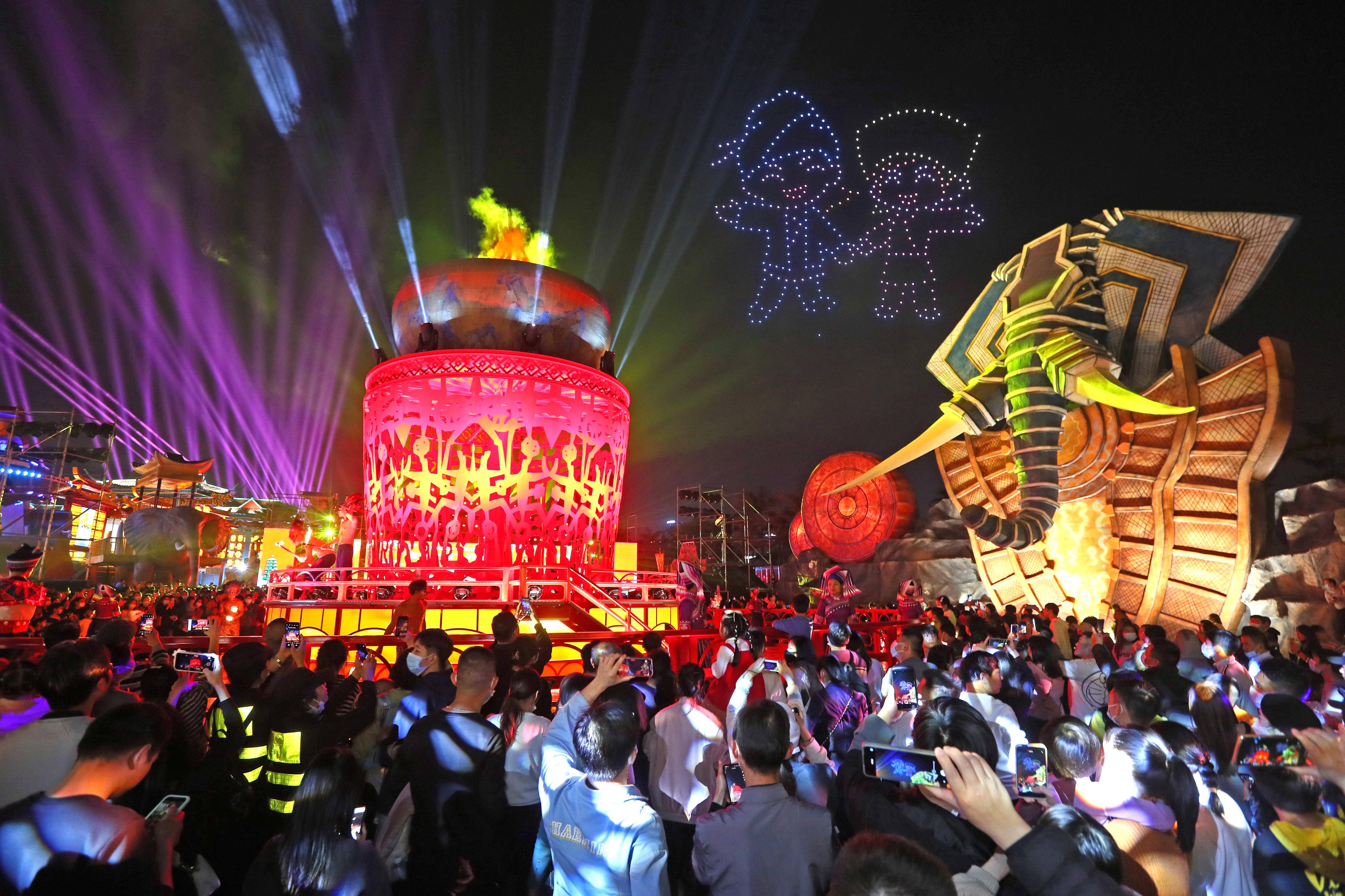 广西新市场夜景新春钦州活力夜生活：“夜经济月半热闹夜市城市”扮靓第一活力地方新春