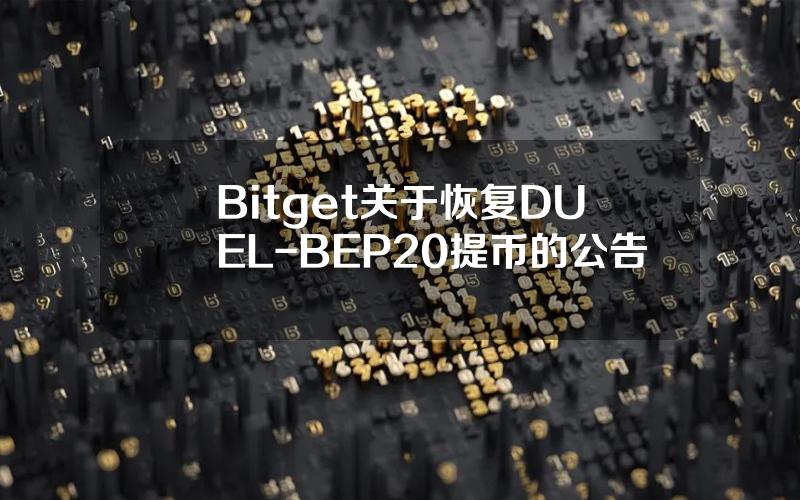 Bitget 关于恢复 DUEL-BEP20 提币的公告